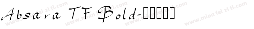 Absara TF Bold字体转换